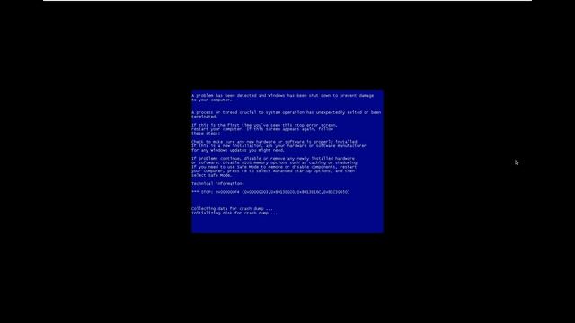 Windows vista delta edition beta 2 BSOD смотреть онлайн