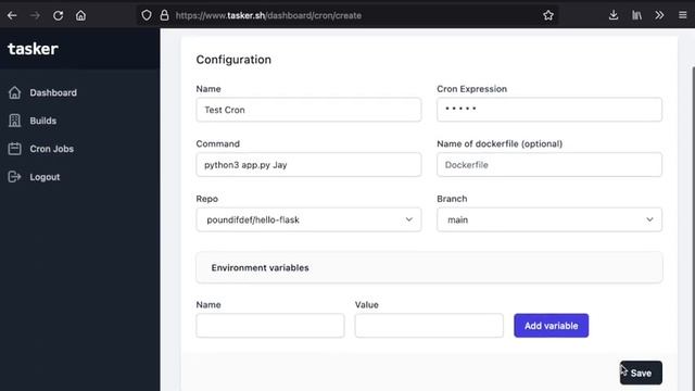 First Cron Job with Tasker.sh смотреть онлайн