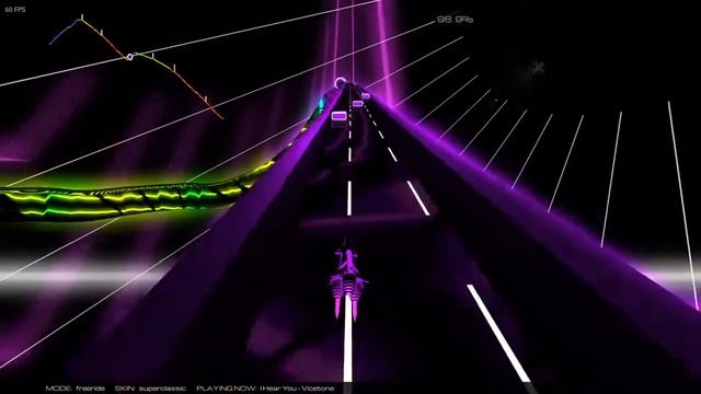 Audiosurf 2: Vicetone - I Hear You смотреть онлайн