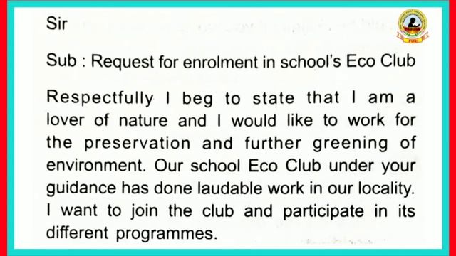 Write an application to the head master to join in school's Eco-club ll Class-10th ll Sagar sir ll смотреть онлайн
