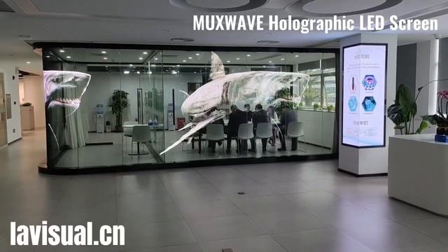 Holographic Display on a glass смотреть онлайн