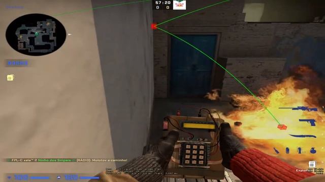 Molotov Mid Under Window from Jungle - Mirage - 64 tick смотреть онлайн