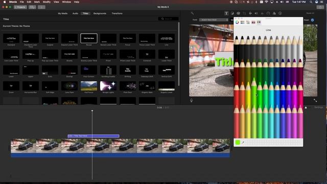 iMovie Tutorial - How To Change Title Text Color смотреть онлайн
