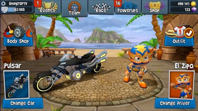 Pulsar Vs Blade 1000RR Vs Sandstorm EP.44 | Beach Buggy Racing 2 смотреть онлайн