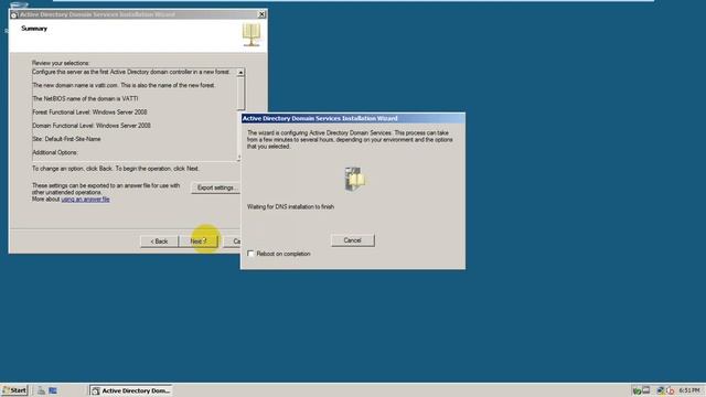 Installing Active Directory Domain Services on Windows Server 2008 смотреть онлайн