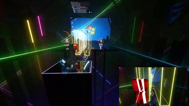 (Beat saber - clip) "Windows Red zone" FAIL! ... Saw it and couldn't stop LOLIN!!! смотреть онлайн