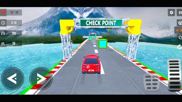 Impossible crazy car Stunt 3d game - Android game смотреть онлайн