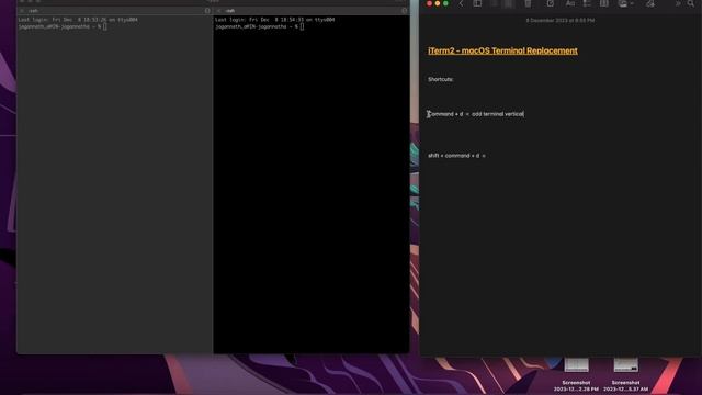 iTerm2 - macOs Terminal Replacement | Multiple terminals open in a single window смотреть онлайн