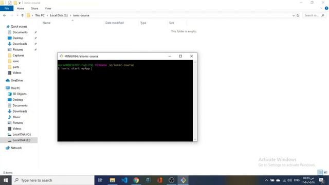 1- Ionic 5 environment setup and CLI installation اعداد بيئة العمل смотреть онлайн