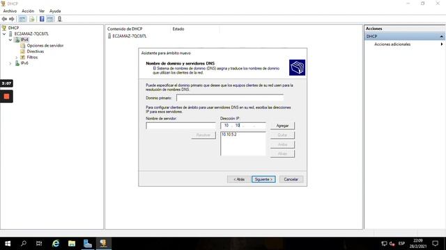 S.O. CREAR SERVIDORES DHCP***WINDOWS SERVER 2019**** смотреть онлайн