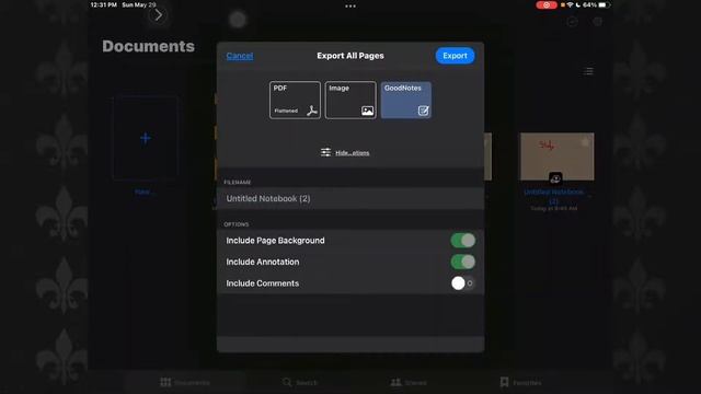 How to Export a document as a Image in Goodnotes 5 смотреть онлайн