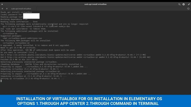 #elementaryos #virtualbox INSTALLATION OF VIRTUALBOX USING APP CENTER,COMMAND IN ELEMENTARY OS. смотреть онлайн