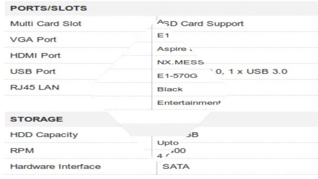 Acer Aspire E E1-570G Notebook Specification [INDIA] смотреть онлайн