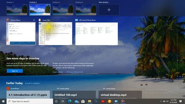 how to create virtual desktops on single desktop using task view? смотреть онлайн