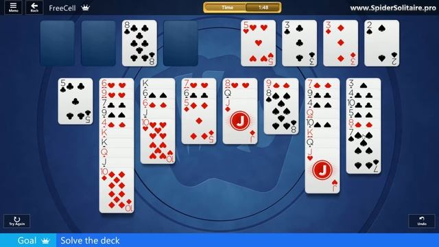 ᐈ 6 February 2020 - FREECELL SOLITAIRE - Microsoft Solitaire Collection (solve the deck) смотреть онлайн