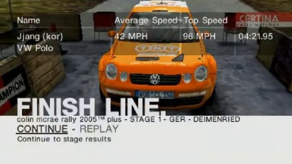 Colin McRae Rally 2005 Plus PSP Gameplay