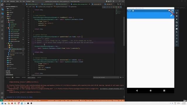 Part - 4 👉 Flutter : 🔴 How to Update and Delete data in Supabase || in Hindi смотреть онлайн