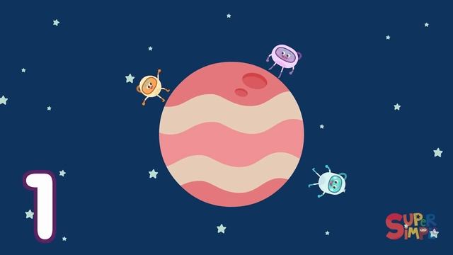 8 Little Planets | Counting Song With The Bumble Nums! | Super Simple Songs смотреть онлайн