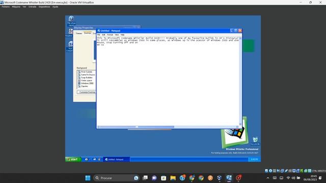 Microsoft Codename Whistler Build 2428(Requested by @TobiasPlays for a random Whistler Build) смотреть онлайн