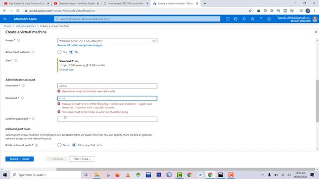 How To Create Virtual Machine In Azure | Create RDP in Microsoft Azure | Remote Desktop Protocol смотреть онлайн