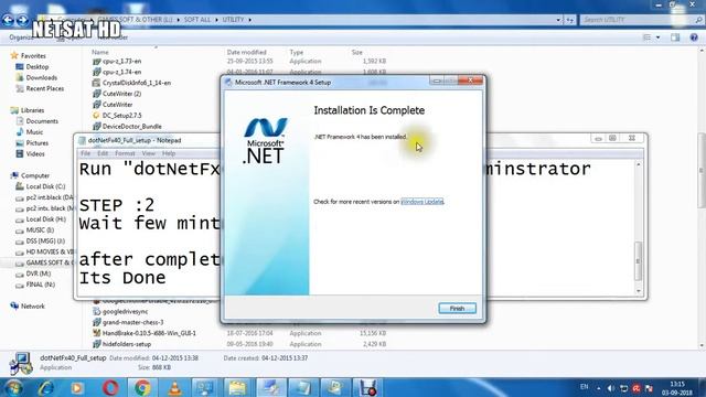 DOT NET FRAMEWORK 4.0 FIX WINDOWS 7 32BIT LATEST 2018 NETSAT HD смотреть онлайн