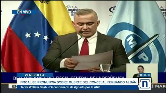 Tareck William Saab revela autopsia de Fernando Albán смотреть онлайн