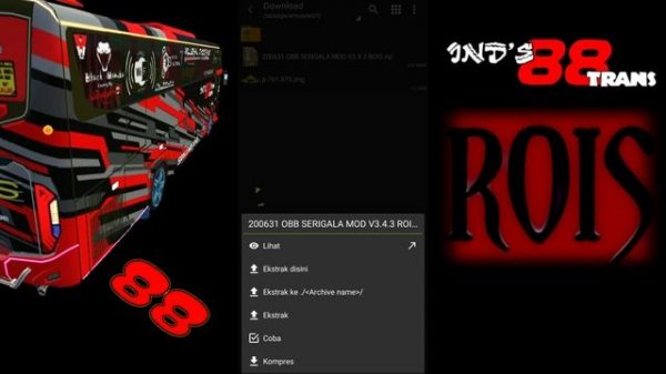 Cara Pasang Obb Bussid V3.4.3_Support MOD di Android[ROIS 88