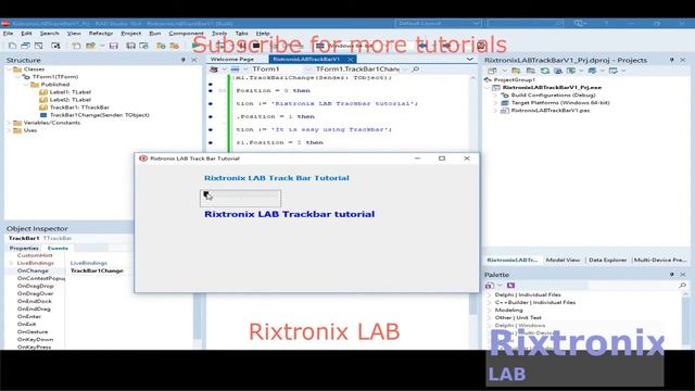How to use trackbar label Delphi Easy смотреть онлайн