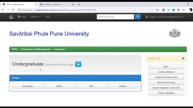 Creating communities in Dspace ( Case Study SPPU Repositories) смотреть онлайн
