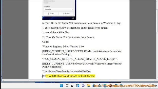 Turn On/Off Show Notifications in Lock Screen on Windows 11 смотреть онлайн