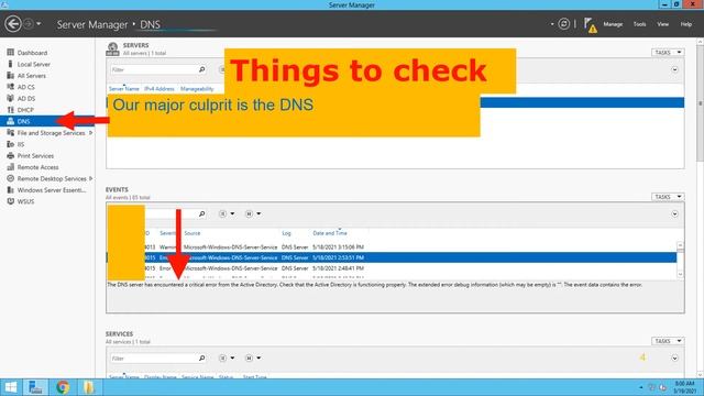 DNS ERROR, CHECK IF ACTIVE DIRECTORY IS FUNCTIONING PROPERLY смотреть онлайн