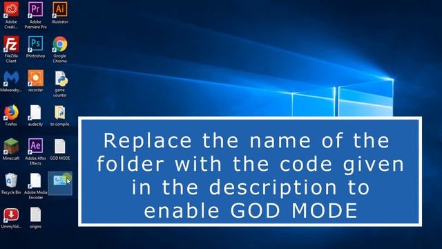 How to enable GOD MODE in Windows 10 смотреть онлайн