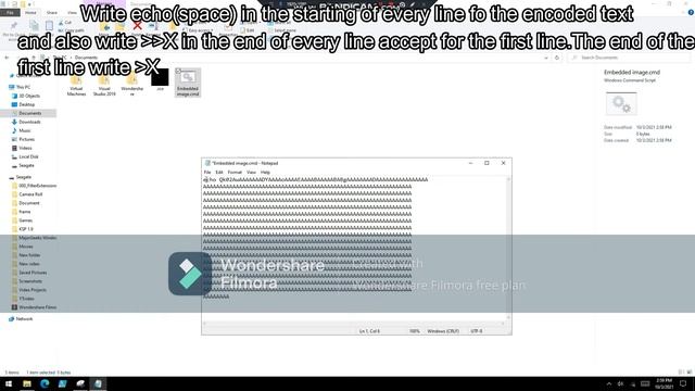 Embedding file in batch script смотреть онлайн