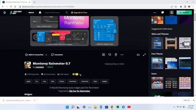 Make Windows 11 Looks Minimalist with Rainmeter - Light Theme смотреть онлайн