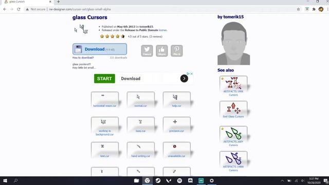 How to get custom Mouse CURSORS windows 10 NO VIRUS смотреть онлайн