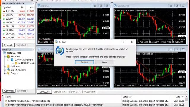 MetaTrader 4 - How to change the language смотреть онлайн
