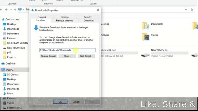 Change location of DOWNLOAD Folder | डाउनलोड फोल्डर की लोकेशन बदलें смотреть онлайн