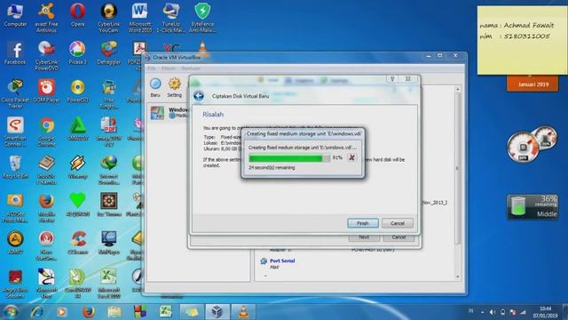 Tutorial Install Windows Xp Di virtual Box смотреть онлайн