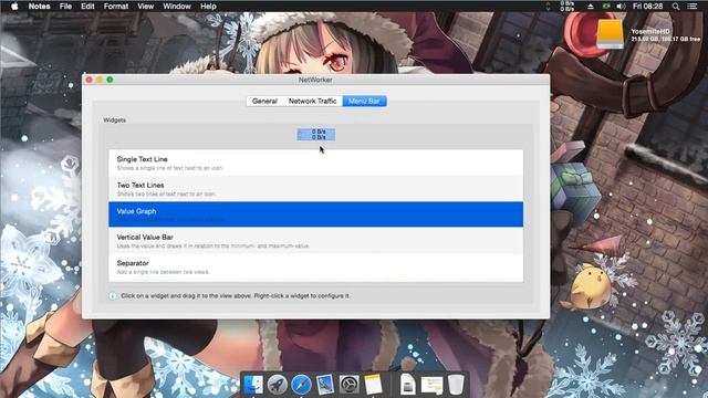 NetWorker 3.3.2 – Show network speed and traffic in your menu bar. смотреть онлайн