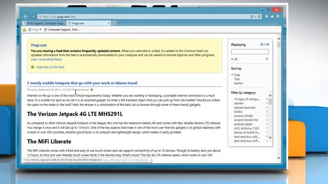 How to subscribe and view the RSS feed in Internet Explorer® 11 on a Windows® 8.1 PC смотреть онлайн