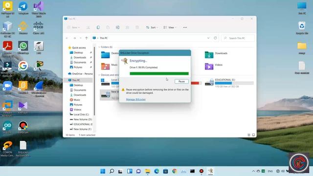 How to protect data using BitLocker | How to put password in partition or removable device смотреть онлайн