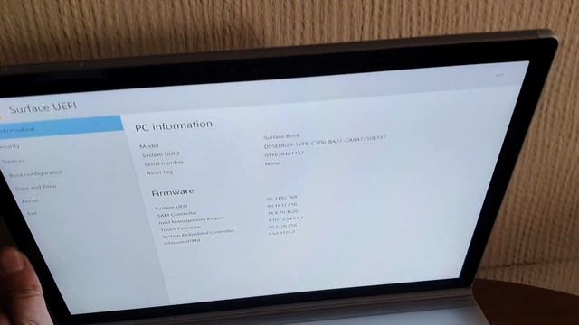 Windows Surface Book how to enter the BIOS UEFI menu boot option key combination смотреть онлайн