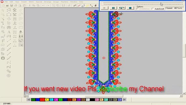 Embroidery designing tutorial on Wilcom software || embroidery design || hand embroidery.(pat-60) смотреть онлайн