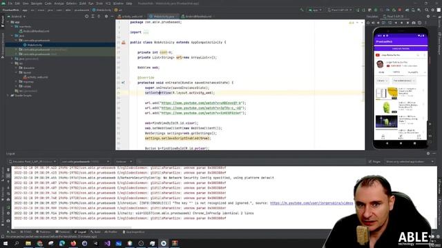 Android - Visor Web y videos de Youtube con WebView смотреть онлайн