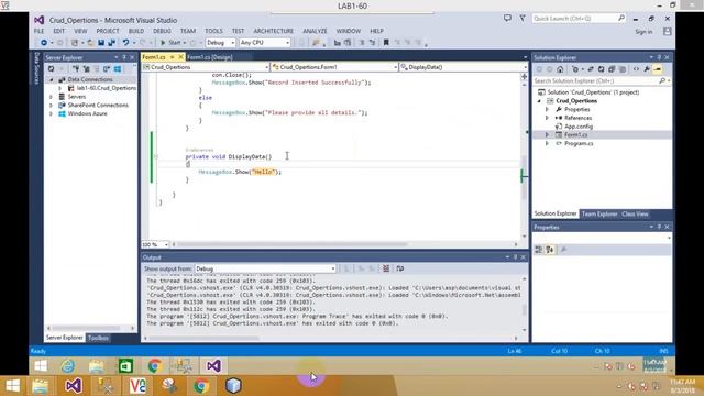 DataGirdView show record window form part-3 смотреть онлайн