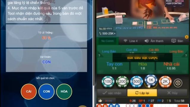 Phần mềm dự đoán Tool Baccarat | Hướng dẫn sử dụng Tool Baccarat trên điện thoại | Tool Hack Bacara смотреть онлайн
