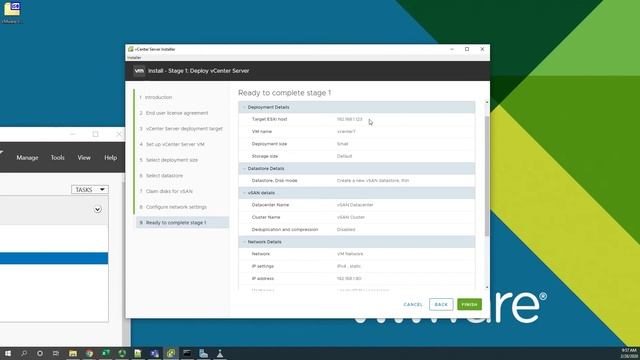 vSphere 7 Demo - Installing vCenter Server смотреть онлайн