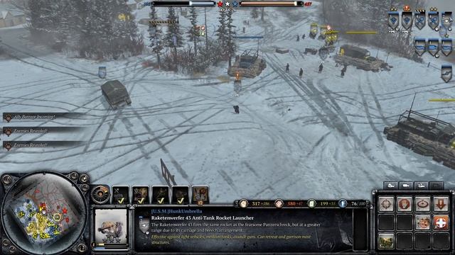 Company of Heroes 2 OKW Warm the snow with artillery смотреть онлайн