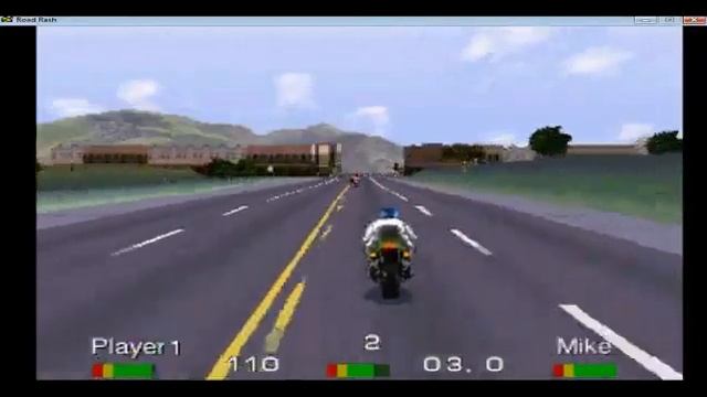 Road Rash - Sony PlayStation - emulador Mednafen 0.9.37.1 - test Windows 7 x64 смотреть онлайн