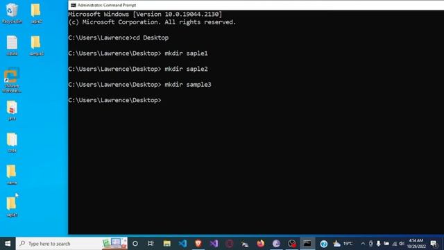 How to Create and delete a folder in Windows using CMD (Command Prompt) windows 10,11 смотреть онлайн